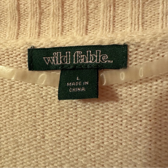 Wild Fable Cream Button-Up Cardigan - Picture 7 of 8